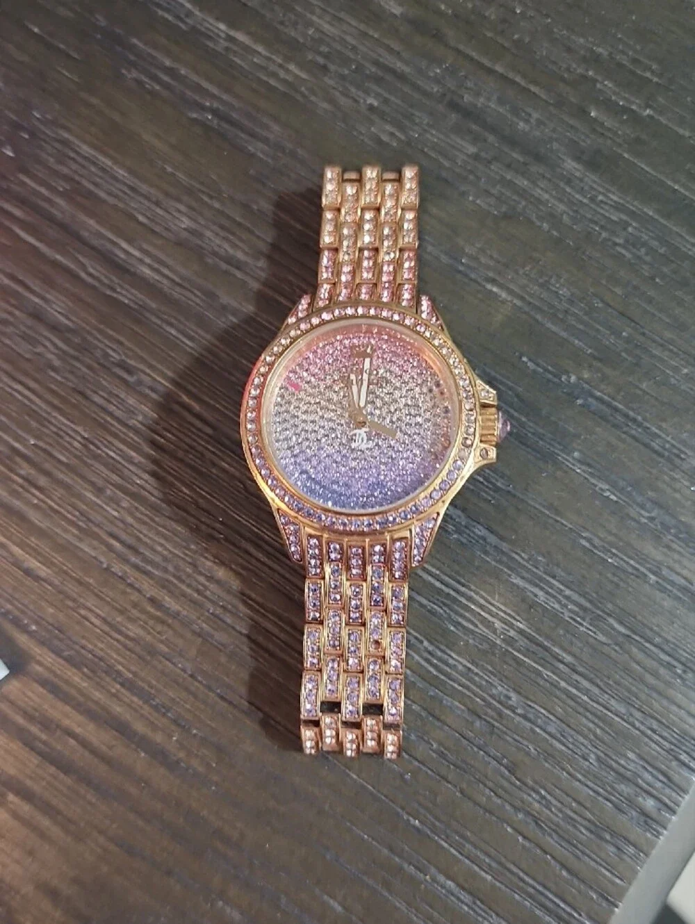 Juicy Couture Rose Gold Crystal Ombre Dial Bracelet Watch